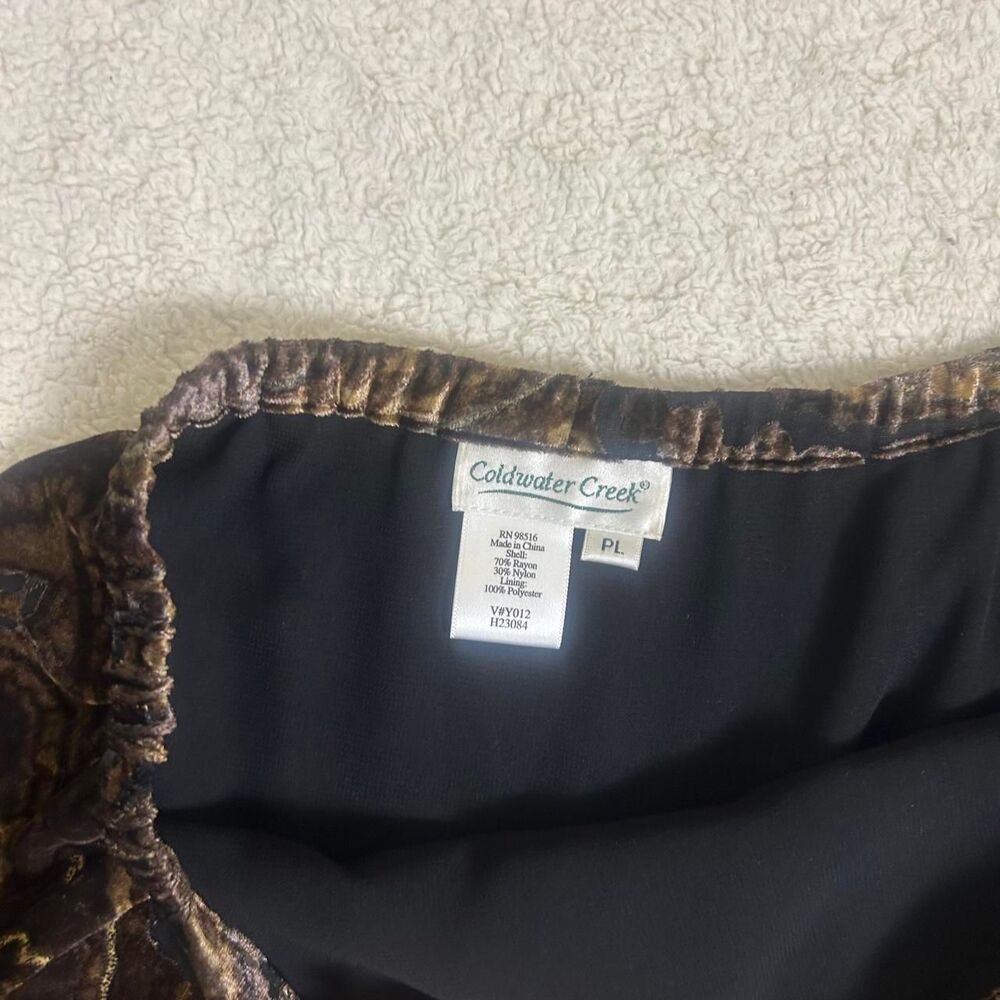 Coldwater Creek Velveteen Whimsigoth Paisley Skirt - Picture 3 of 3